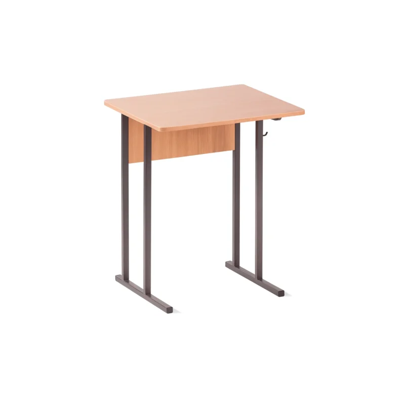 Ученический 1 местный стол на квадратной трубе Арвис