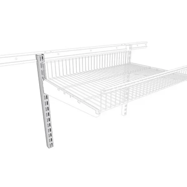 Стойка ТИТАН-ГС установлена на рельсе в гардеробной системе