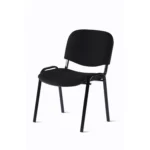 Мягкий офисный стул на металлическом каркасе арвис цвет текстиль черный