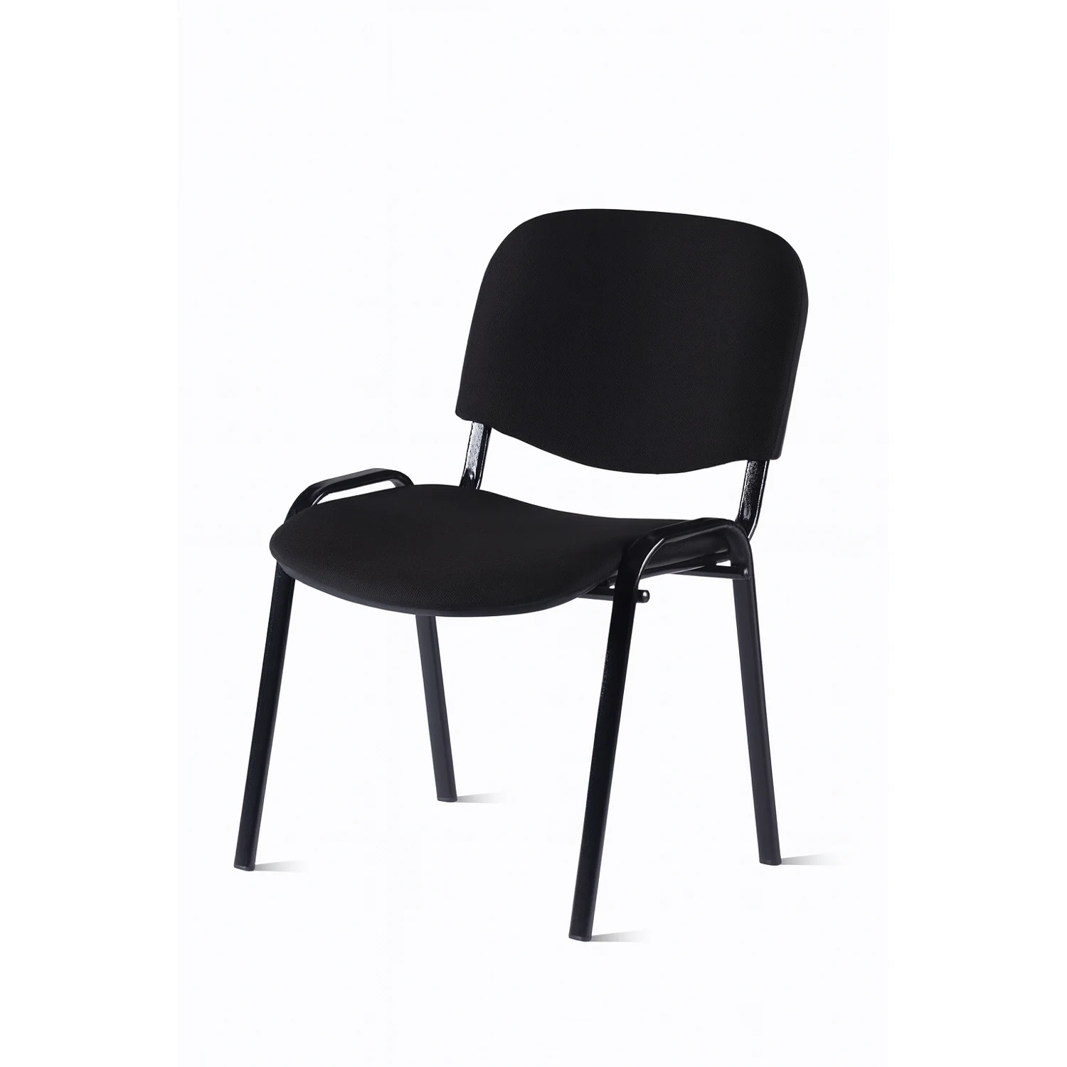 Стул офисный мягкий на металлическом каркасе текстиль черный Мягкий офисный стул на металлическом каркасе арвис цвет текстиль черный