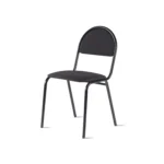 Мягкий офисный стул на металлическом каркасе Эконом цвет текстиль серый Арвис