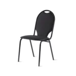 Мягкий офисный стул на металлическом каркасе Стандарт цвет текстиль серый Арвис