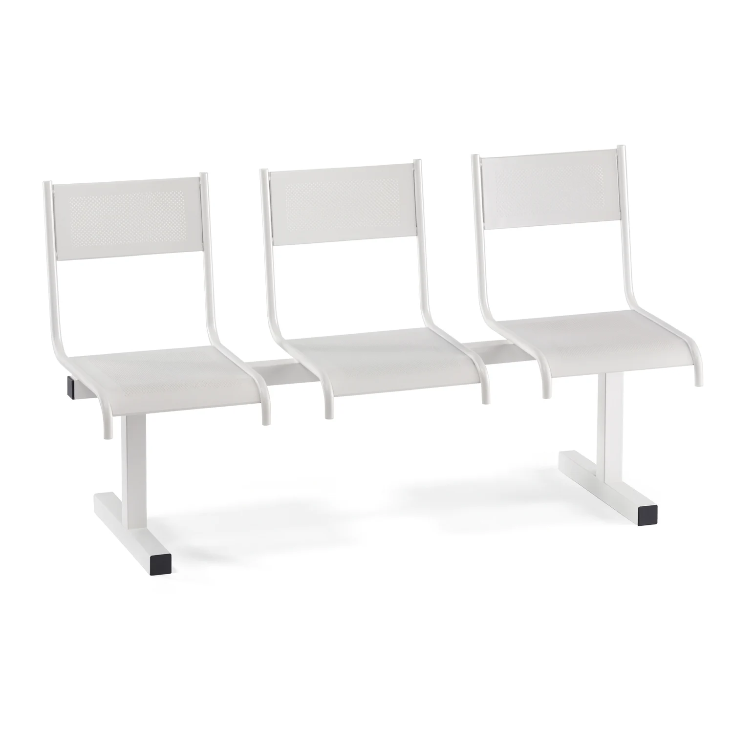 Трехместная перфорированная секция Арвис белый Перфорированная трехместная секция Арвис цвет белый Арвис