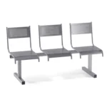 Перфорированная трехместная секция Арвис цвет серый