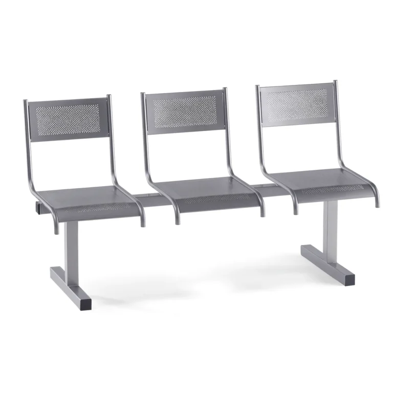 Перфорированная трехместная секция Арвис цвет серый