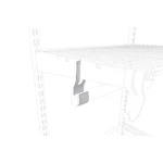Пример установки кронштейна для перекладины ТИТАН-ГС под сетчатую полку Арвис