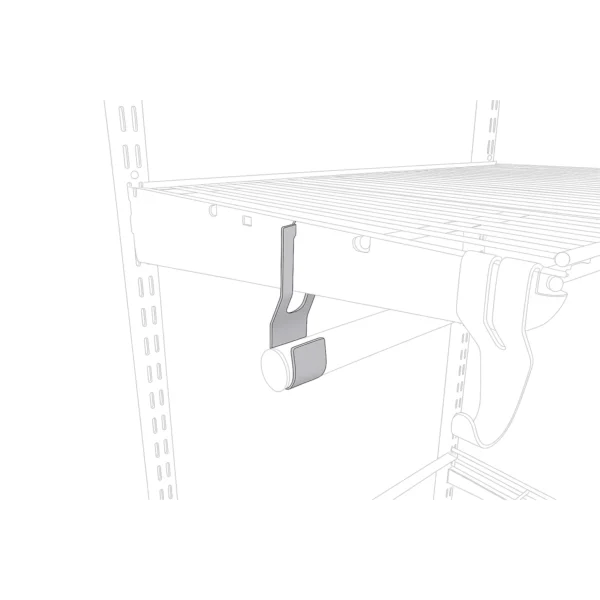 Пример установки кронштейна для перекладины ТИТАН-ГС под сетчатую полку Арвис