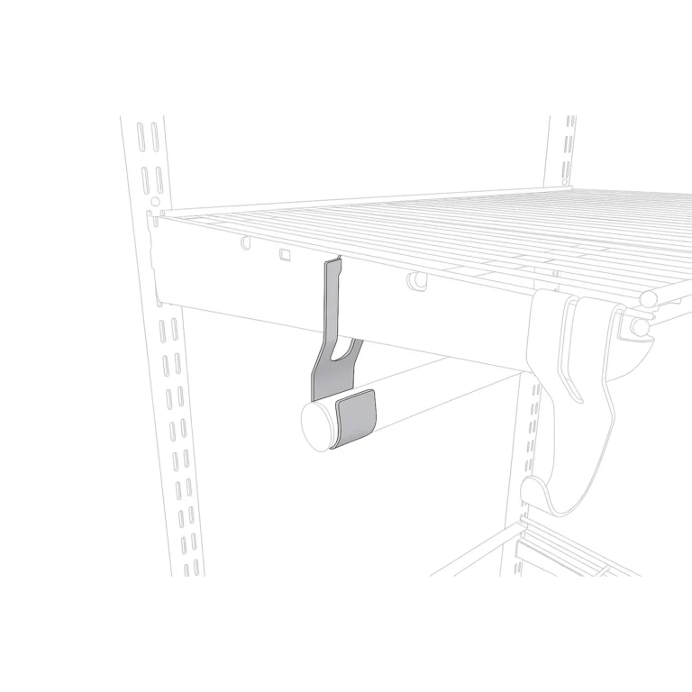 Пример установки кронштейна для перекладины ТИТАН-ГС под сетчатую полку Арвис