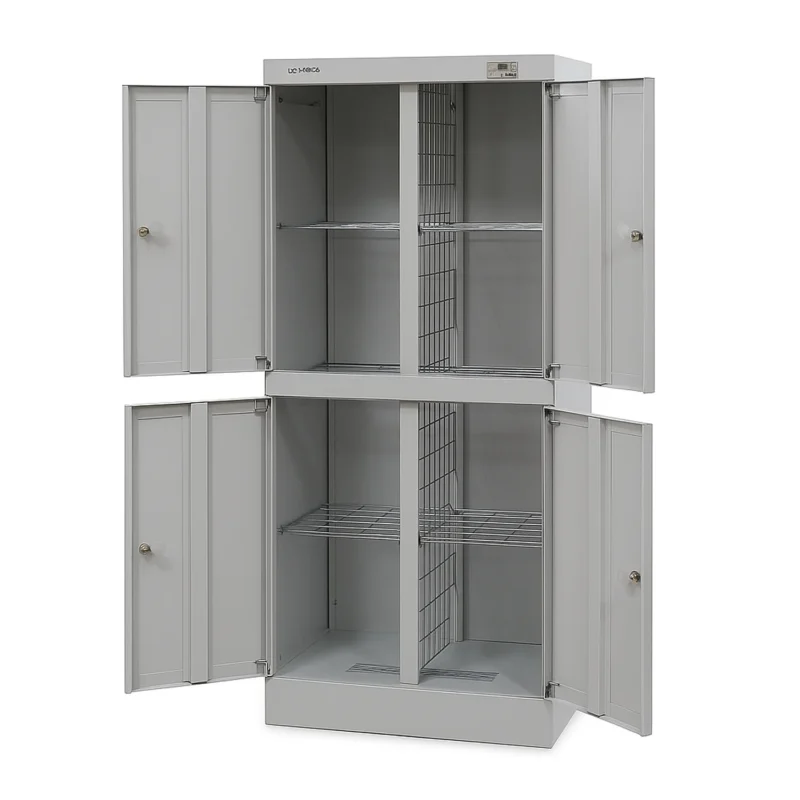 Сушильный шкаф ШСО-2004 с четырьмя отделениями и сетчатыми полками