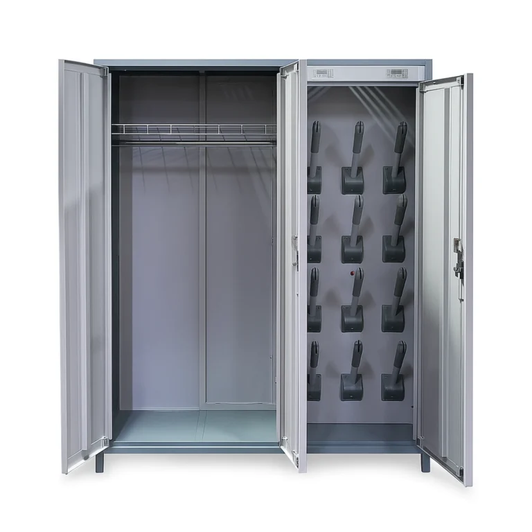 Сушильный шкаф для одежды и обуви RANGER-5 — промышленный металлический корпус, открытый вид