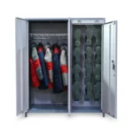 Металлический шкаф для сушки одежды и обуви RANGER-5 с экипировкой внутри