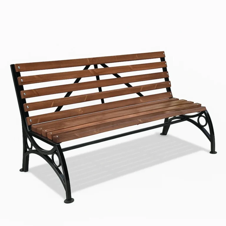 Скамейка металлическая Бульвар без подлокотников — общий вид