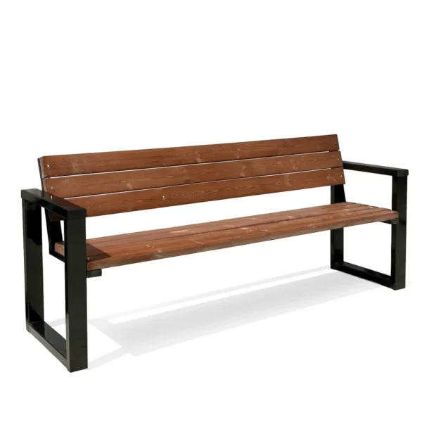 Скамейка Фергана с подлокотниками — общий вид