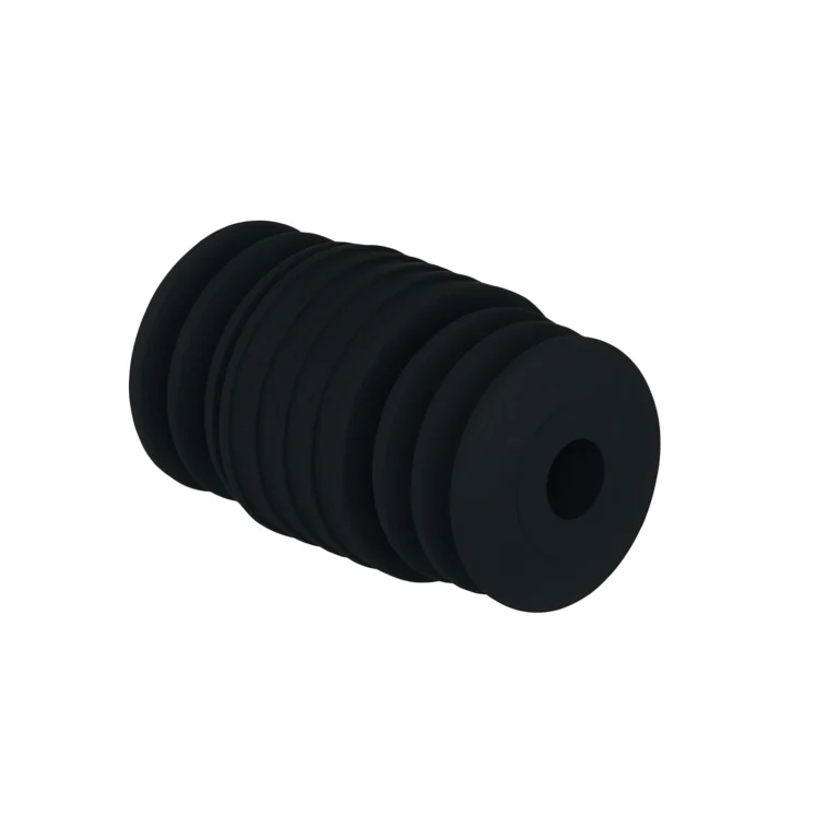 Соединитель для перекладины гардеробной системы ТИТАН-ГС — чёрный пластиковый элемент