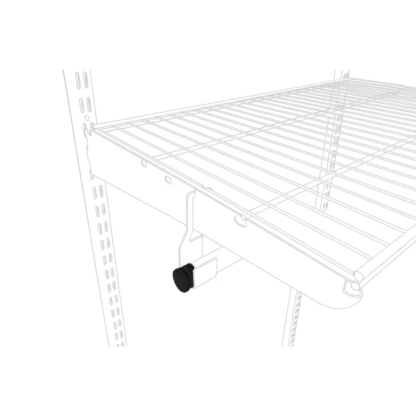 Установка заглушек на перекладину гардеробной системы ТИТАН-ГС, пример монтажа Арвис