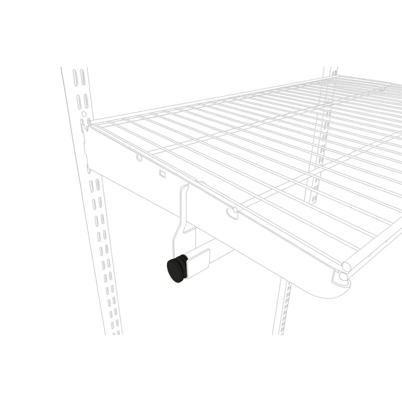 Установка заглушек на перекладину гардеробной системы ТИТАН-ГС, пример монтажа Арвис
