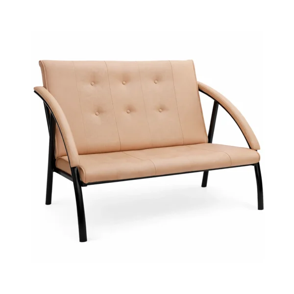 небольшой диван для офиса из экокожи