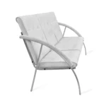 серый трехместный диван для офиса