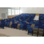 Кресла для актового зала Этюд-М в синей обивке