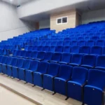 Синие кресла Соло для актового и зрительного зала